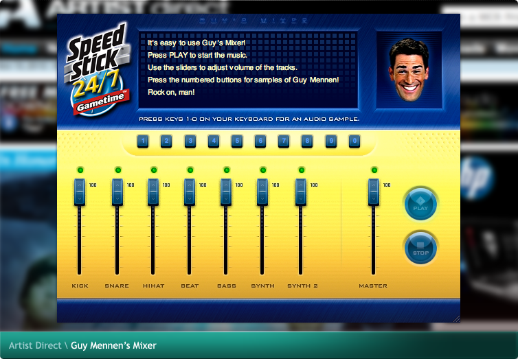 Artist Direct Flash Game