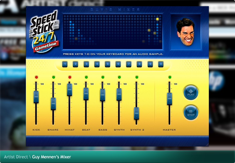 Artist Direct Flash Game