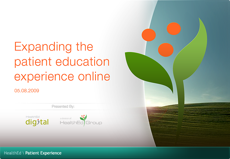 HealthEd Patient Experience Flash Application