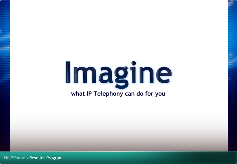 Net2Phone Reseller Program Flash Application