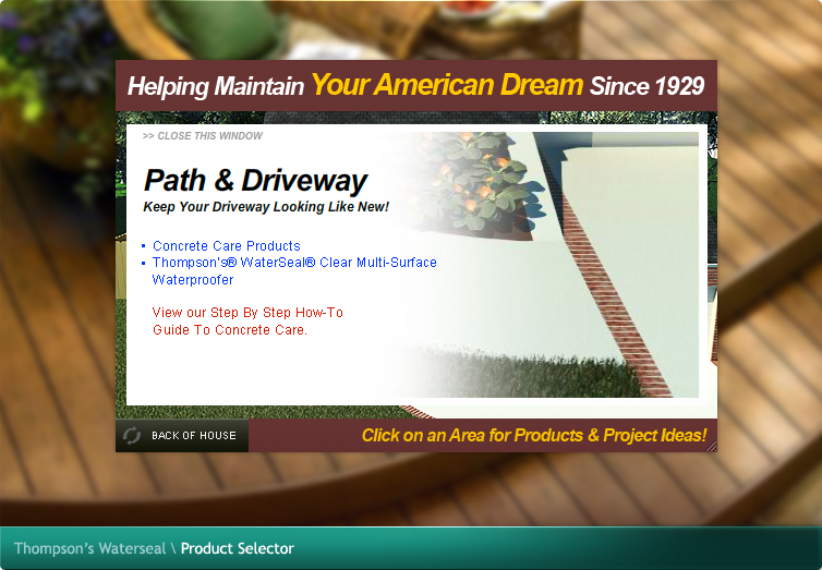 Thompson's WaterSeal Product Selector