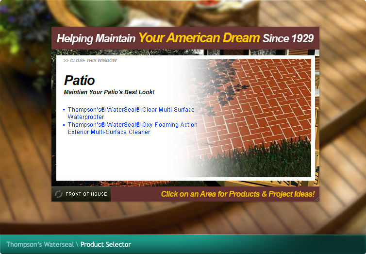 Thompson's WaterSeal Product Selector