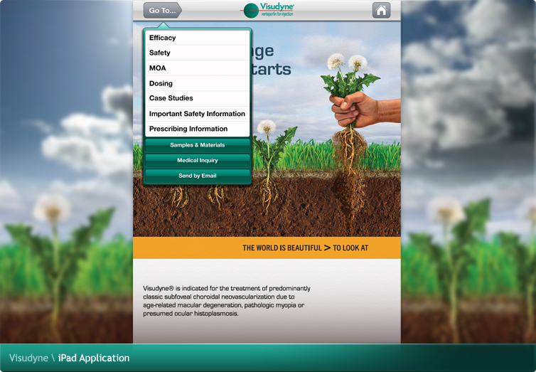 Visudyne iPad Application