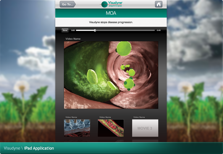 Visudyne iPad Application