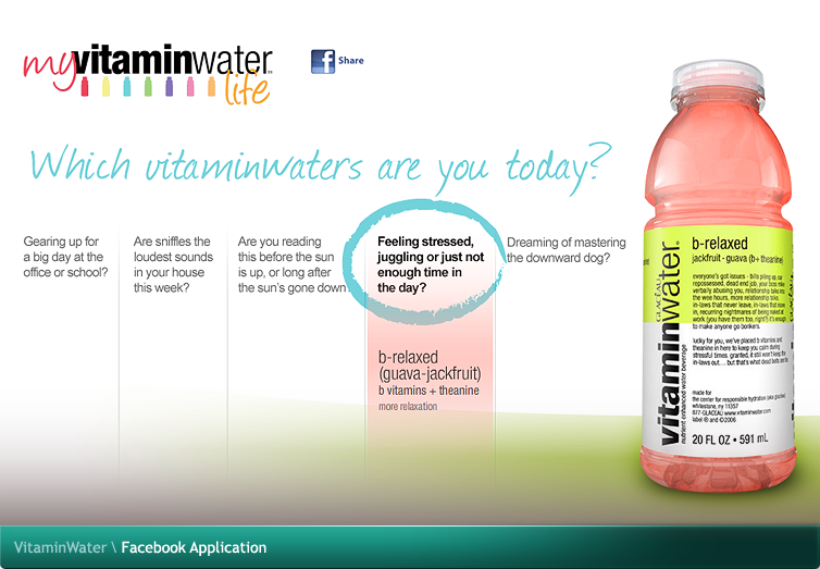 VitaminWater Facebook Application