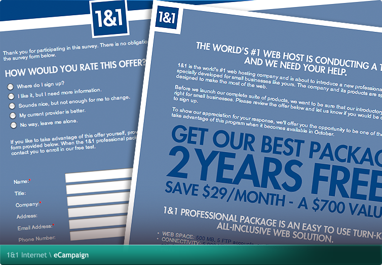 1&1 Internet eCampaign