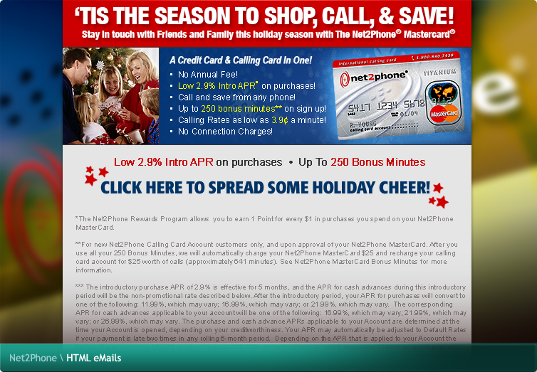 Net2Phone HTML eMail