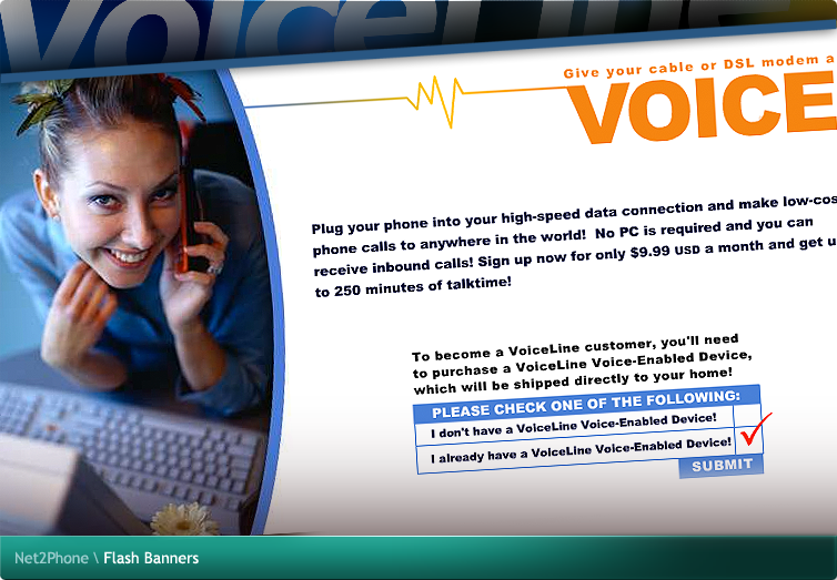 Net2Phone Flash Banners