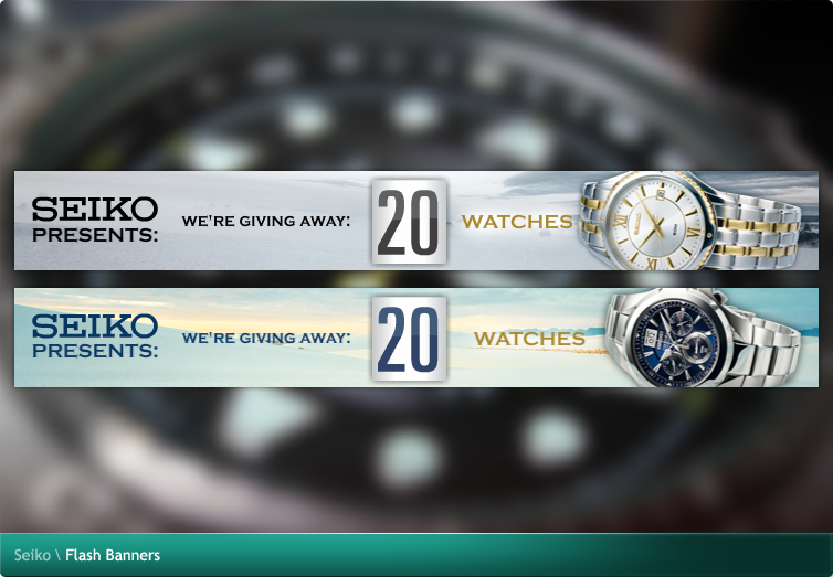 Seiko Flash Banners