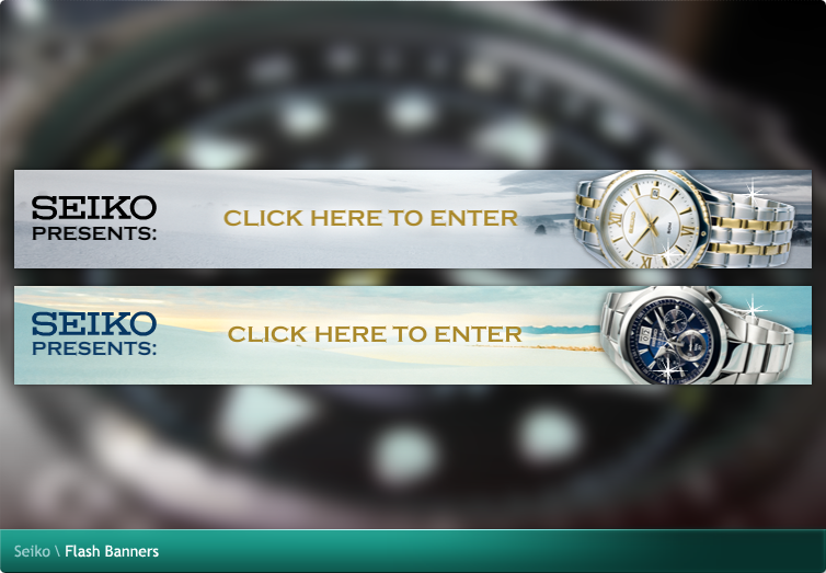 Seiko Flash Banners
