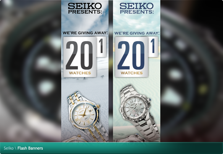 Seiko Flash Banners