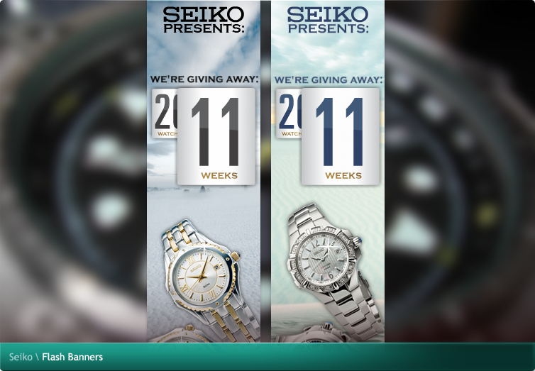 Seiko Flash Banners