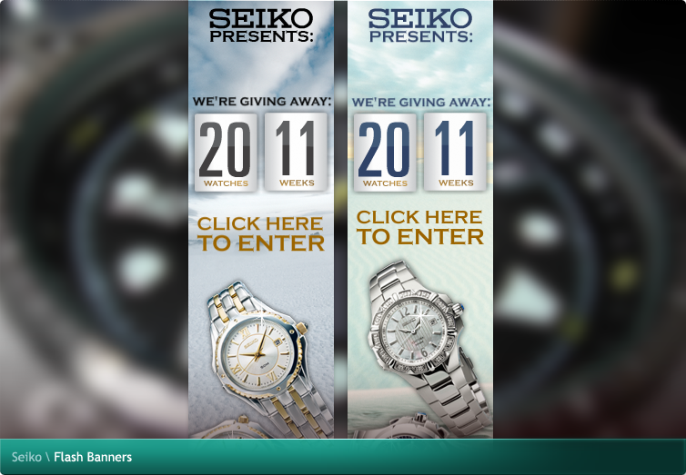 Seiko Flash Banners