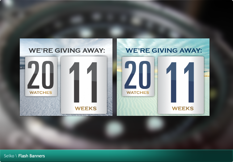 Seiko Flash Banners