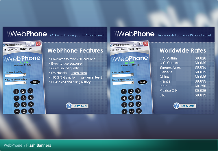 WebPhone Flash Banners