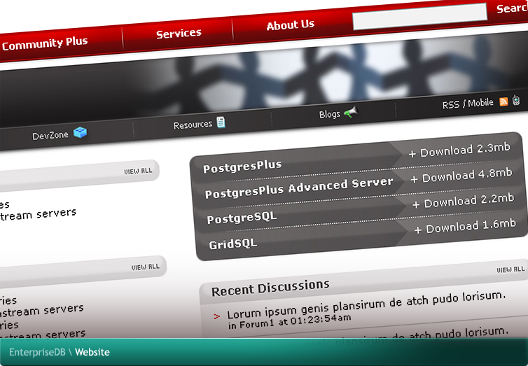 EnterpriseDB Website