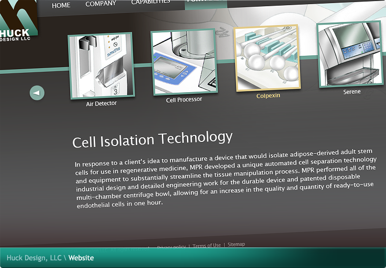 Huck Design, LLC Website