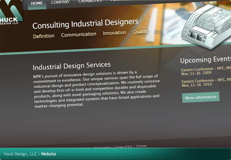 Huck Design, LLC Website