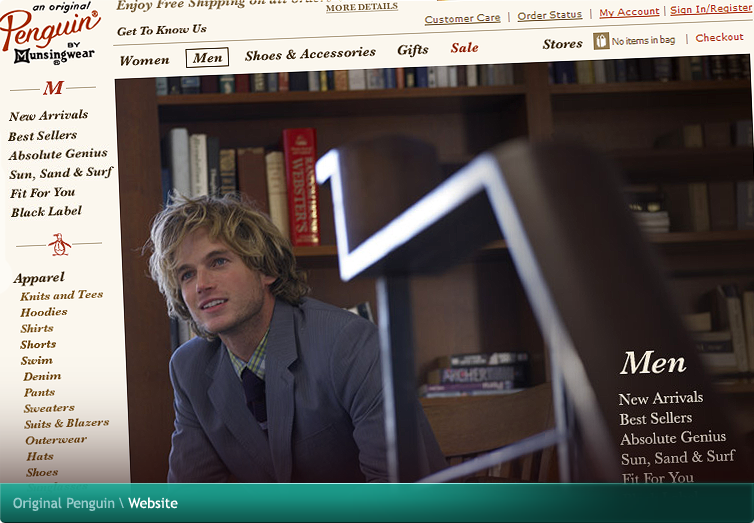 Original Penguin Website