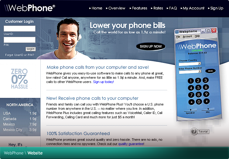 WebPhone Website